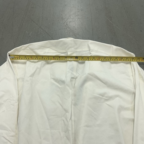 Ralph Lauren Long Sleeve Button-down Shirts 2XB BIG Solid White Cotton Blue Pony - Picture 8 of 11